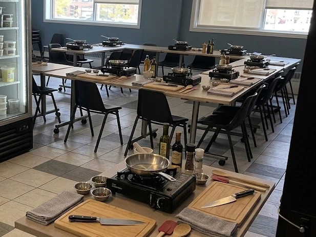 Training station at Launchpad Commercial Kitchens