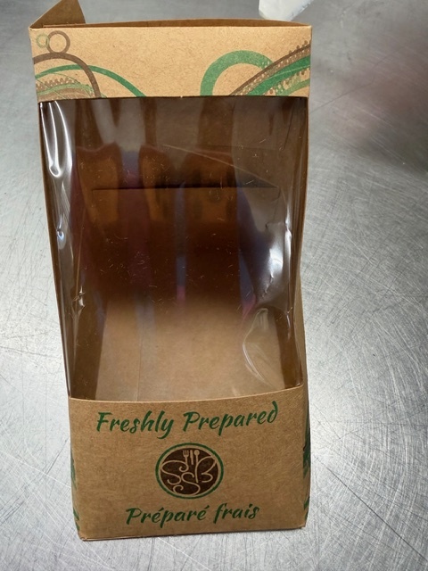 [DIS-BOX-WINDOW-PRINT] Kraft Food Box with Clear Window